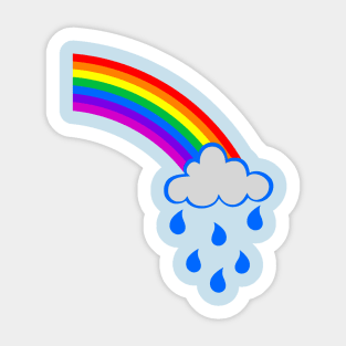 Rainbow cloud Sticker